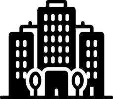 solid icon for office block vector