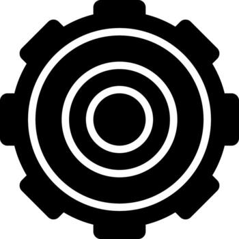 solid icon for setting vector
