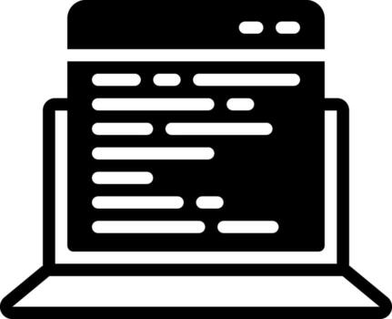 solid icon for adaptive coding vector