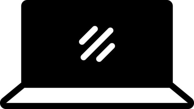 solid icon for screen vector