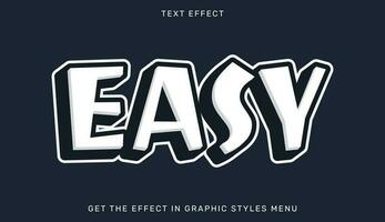 Easy editable text effect in 3d style. Text emblem for advertising, branding, business logo vector