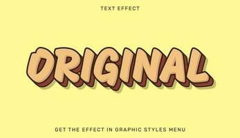 original editable texto efecto en 3d estilo. texto emblema para publicidad, marca, negocio logo vector