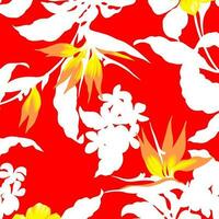 Adobe Illustrator ArtworkHawaian and floral beach abstract pattern suitable for textile and printing needs vector