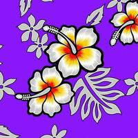 adobe ilustrador hawaiano y floral playa resumen modelo adecuado para textil y impresión necesidades vector