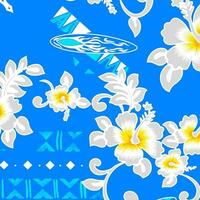 adobe ilustrador hawaiano y floral playa resumen modelo adecuado para textil y impresión necesidades vector