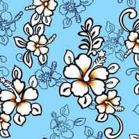 Adobe Illustrator ArtworkHawaian and floral beach abstract pattern suitable for textile and printing needs vector