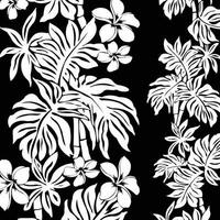 Hawaian and floral beach abstract pattern suitable for textile and printing needs vector