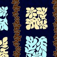 Hawaian and floral beach abstract pattern suitable for textile and printing needs vector