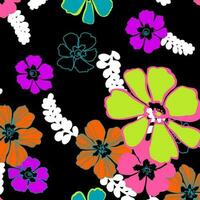 Hawaian and floral beach abstract pattern suitable for textile and printing needs vector