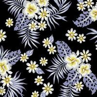 Hawaian and floral beach abstract pattern suitable for textile and printing needs vector