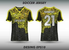 Soccer jersey design for sublimation sport t shirt design vector