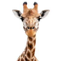 girafe visage isolé. illustration ai génératif png