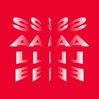 Sale square banner for social media posting in lettering style for print and design. Vector illustration.