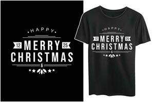 Christmas logo design for T Shirts vector