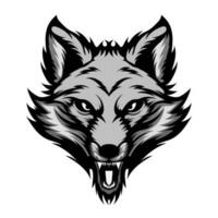 Wolf Head tattoos black-03 vector