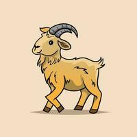 cute funny sheep on beige background Coloring Page Outline of cartoon sheep or lamb. Farm animals vector