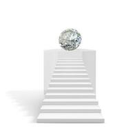 A selection of brilliant gems on an octagonal pedestal. Ideas for best diamond jewellery designs photo