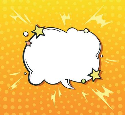 Illustration of a festive speech bubble. Dialog cloud