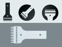 Illustration of a step punch, a tool for artisans working with leather goods vector