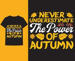 autumn t-shirt design, autumn elements vector