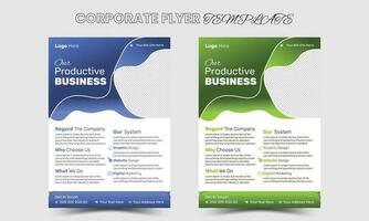 Professional business flyer template design free Vector