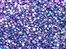 sequins close up macro abstract background with-blue sequins and lilac color photo