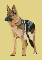 German Shepherd dog breed vector.eps vector