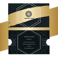 Black white and radiant business card Modern design. photo