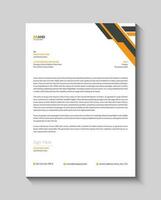 Letterhead design template vector