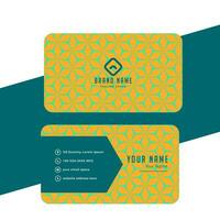 Clean modern style business card template. vector