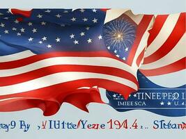 Happy Independence Day, The 4th of July national holiday for USA. vector illustration. Independence images for USA. Fourth of July Independence Day. Fourth of July background. USA Independence Day. photo