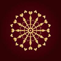 Abstract Mandala Circular pattern gradient in form of mandala for Henna, Mehndi, tattoo, decoration. Decorative ornament in ethnic oriental style. gradient Coloring mandala. photo