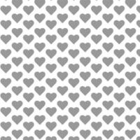 Seamless pattern with grey hearts on a white isolated background. Geometric print.Flat Scandinavian style for print on fabric, gift wrap, web backgrounds, scrap booking, patchwork.Vector illustration vector