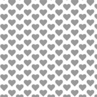 Seamless pattern with grey hearts on a white isolated background. Geometric print.Flat Scandinavian style for print on fabric, gift wrap, web backgrounds, scrap booking, patchwork.Vector illustration vector