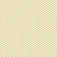 Seamless pattern with gold or yellow hearts on a white background. Geometric print.Flat Scandinavian style for print on fabric, gift wrap, web backgrounds, scrap booking, patchwork.Vector illustration vector