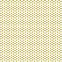 Seamless pattern with gold or yellow hearts on a white background. Geometric print.Flat Scandinavian style for print on fabric, gift wrap, web backgrounds, scrap booking, patchwork.Vector illustration vector