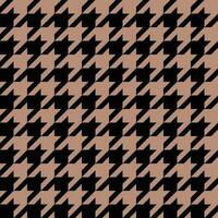 Seamless Brown And Black Houndstooth Pattern vector