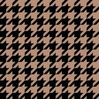 Seamless Brown And Black Houndstooth Pattern vector