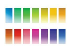 Simple white to color gradient collection vector