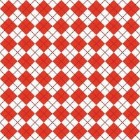 Simple Red And White Seamless Argyle Pattern vector