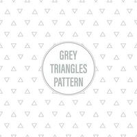 Seamless Triangles Pattern Gray on White Background vector