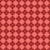 Simple Dark And Light Red Seamless Argyle Pattern vector