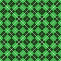 Simple Dark Green Seamless Argyle Pattern vector