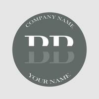 initial BB logo letter monogram luxury hand drawn vector