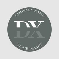 initial DX logo letter monogram luxury hand drawn vector