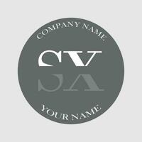 initial SX logo letter monogram luxury hand drawn vector