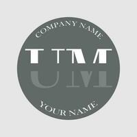 initial UM logo letter monogram luxury hand drawn vector
