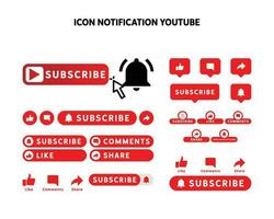 vector youtube subscribe interface button perfect for motion graphics