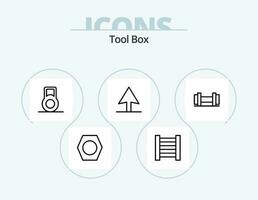 Tools Line Icon Pack 5 Icon Design. . . pen. thread. bobbin vector