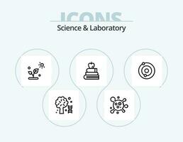 Science Line Icon Pack 5 Icon Design. . science. trees. molecule. science vector